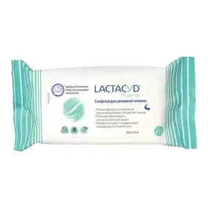Купить Lactacyd 15 шт салфетки для интимной гигиены с тимьяном