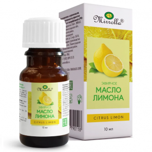 Купить: Mirrolla Масло лимона 10 мл масло эфирное