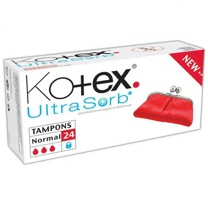 Купить Kotex Ultra Sorb Normal 24 шт тампоны