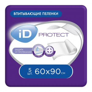 Купить: Id Protect 60 см x 90 см 5 шт пеленки