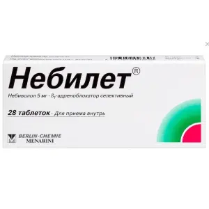 Купить Небилет 5 мг 28 шт таблетки