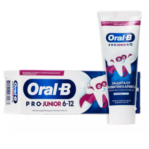Купить: Oral-B Pro Junior 75 мл паста зубная для детей от 6 до 12 лет мягкий вкус