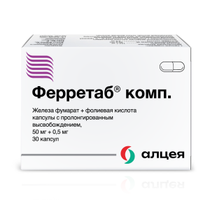 Купить: Ферретаб Комп 30 шт капсулы с пролонгированным высвобождением