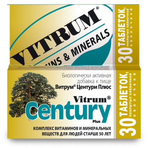 Купить: Витрум Центури Плюс 30 шт таблетки покрытые оболочкой