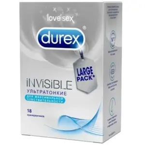 Купить Durex Invisible 18 шт презервативы ультра тонкие