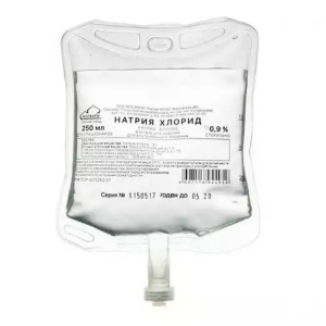 Купить: Натрия Хлорид  раствор д/инф 0,9% 250мл №28