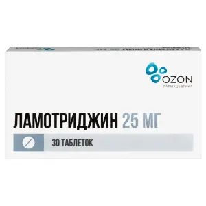 Купить Ламотриджин 25 мг 30 шт таблетки