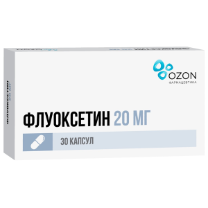 Купить: Флуоксетин 20 мг 30 шт капсулы