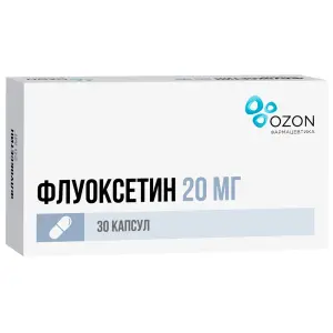 Купить Флуоксетин 20 мг 30 шт капсулы