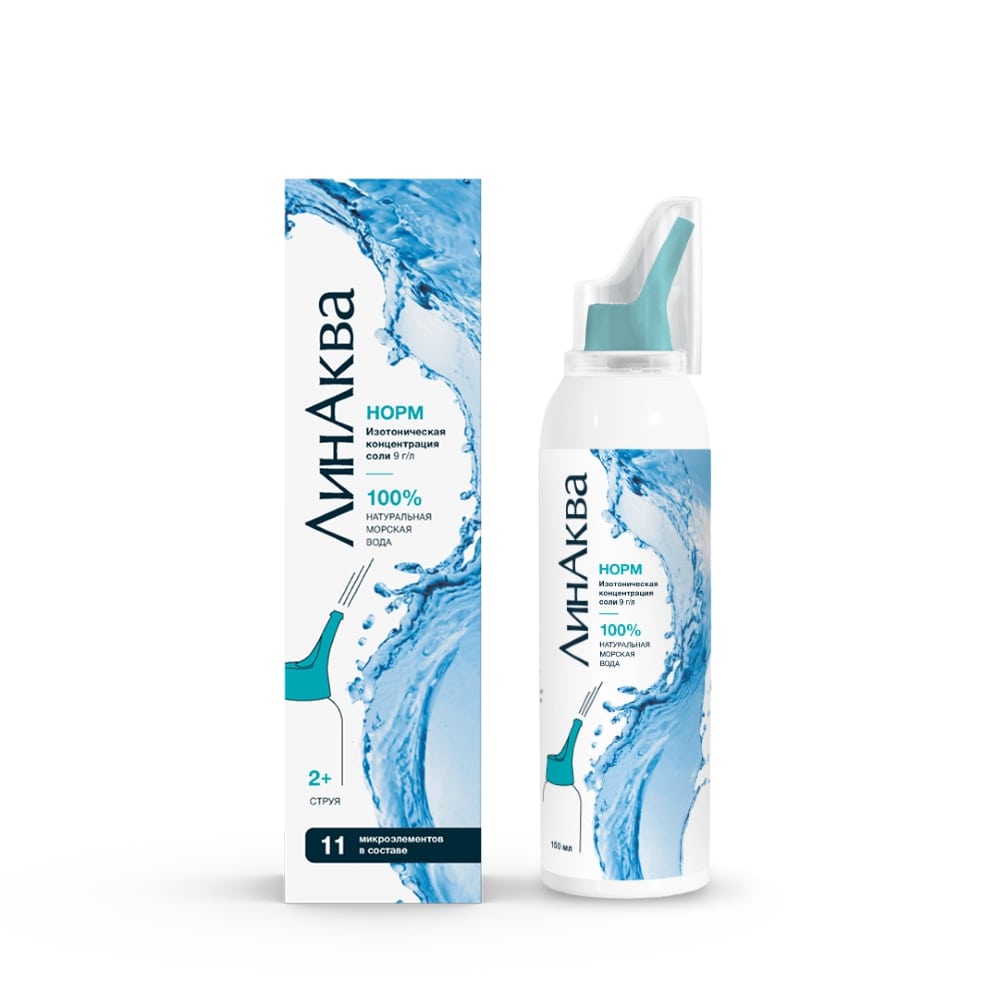 Купить ЛинАква Норм 0,9% 150 мл средство для орошения и промывания носа