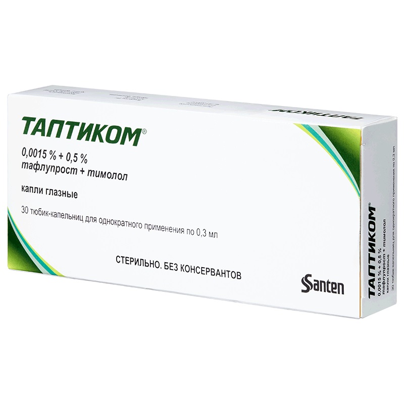 Купить Таптиком 0,3 мл 30 шт капли глазные тюбик-капельница