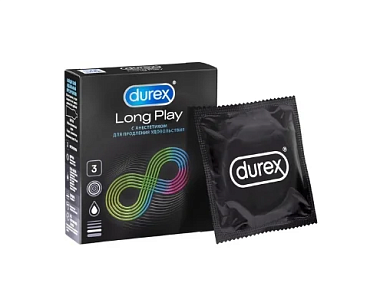 Купить Durex Long Play презервативы продлевающие половой акт 3 шт.