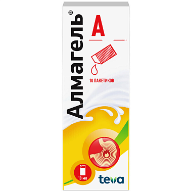Купить Алмагель А 10 мл 10 шт суспензия для внутреннего применения пакеты