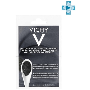 Купить Vichy Purete Thermale маска саше 6мл №2 с углем