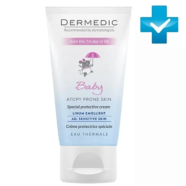 Купить Dermedic Emolient Linum Baby SPF15 50 г крем защитный для детей с первых дней жизни