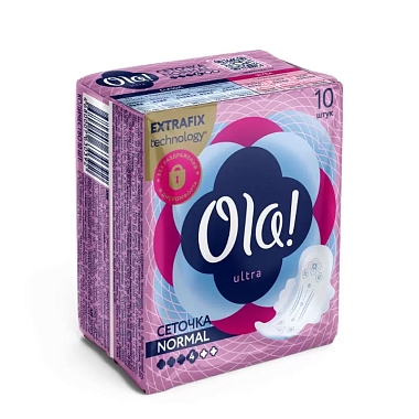 Купить Ola Ultra Normal 10 шт прокладки гигиенические бархатистая сеточка