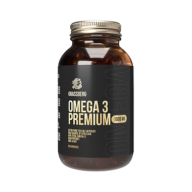 Купить Grassberg Omega 3 Premium 60 % 1000 мг 60 шт капсулы