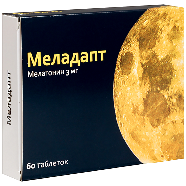 Купить Меладапт 3 мг 60 шт таблетки покрытые пленочной оболочкой