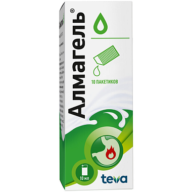 Купить Алмагель 10 мл 10 шт пакеты суспензии для внутреннего применения