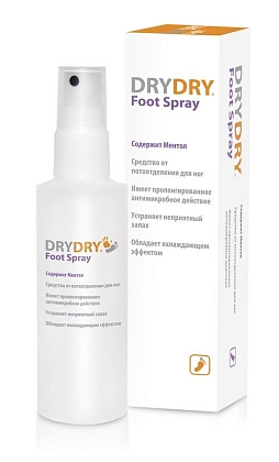 Купить DryDry Foot Spray 100 мл средство от потоотделения для ног