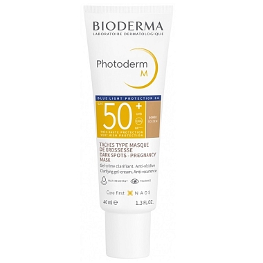 Купить Bioderma Photoderm M Golden SPF 50+ 40 мл крем-гель солнцезащитный темный оттенок
