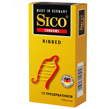 Купить Sico Ribbed 12 шт презервативы ребристые