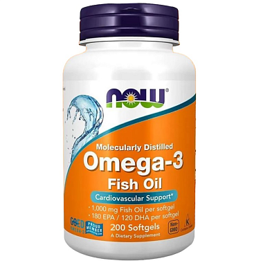 Купить Now Foods Омега-3 1400 мг 200 шт капсулы
