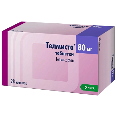 Купить Телмиста 80 мг 28 шт таблетки покрытые пленочной оболочкой