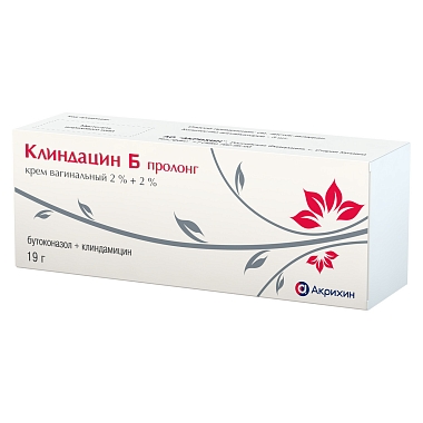 Купить Клиндацин Б пролонг 2 % + 2 % 19 г крем вагинальный туба