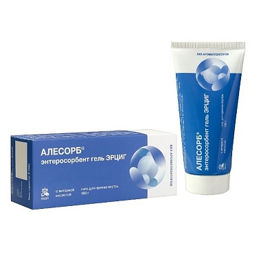 Купить Алесорб Энтеросорбент Эрциг 180 г гель ддя приема внутрь без ароматизаторов