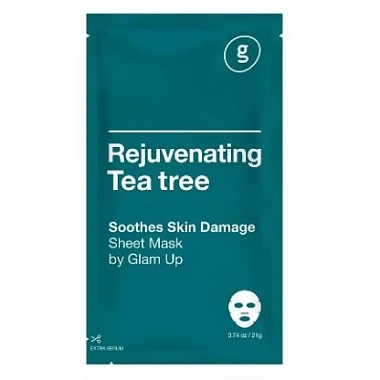 Купить Glam Up 21 г маска тканевая омолаживающая с экстрактом чайного дерева
