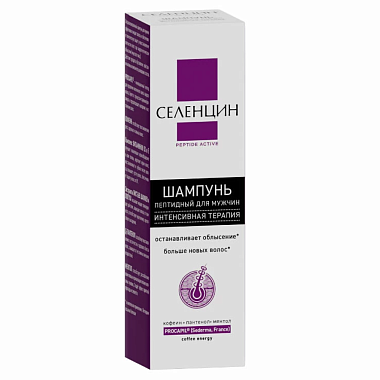 Купить Селенцин Peptide Active 200 мл шампунь пептидный для мужчин интенсивная терапия