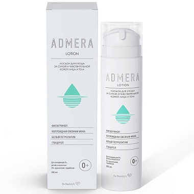 Купить Адмера 200 мл лосьон для ухода за сухой чувствительной кожей лица и тела 0+