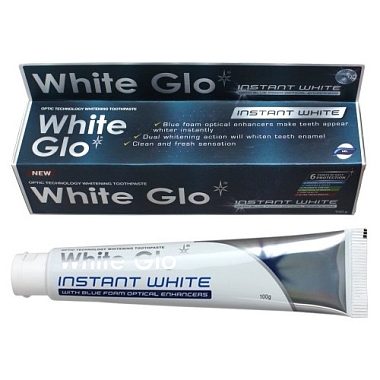 Купить White Glo 100 мл паста зубная мгновенное отбеливание