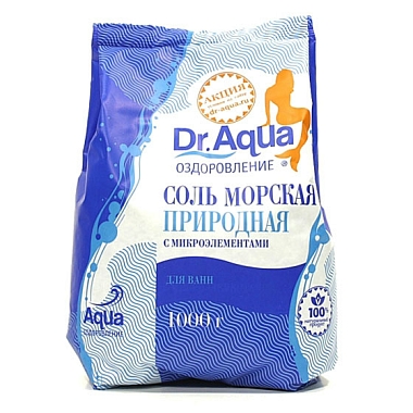 Купить Dr.Aqua 1 кг соль для ванн морская природная