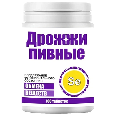 Купить Дрожжи Пивные Селен 100 шт таблетки