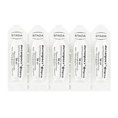 Купить Витапрост Форте 20 мг 10 шт суппозитории ректальные