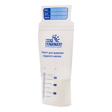Купить Мир Детства 150 мл 20 шт пакеты для хранения грудного молока