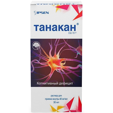 Купить Танакан 40 мг/мл 30 мл раствор для приема внутрь + пипетка-капельница