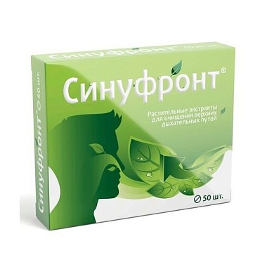 Купить Синуфронт 206 мг 50 шт таблетки покрытые оболочкой