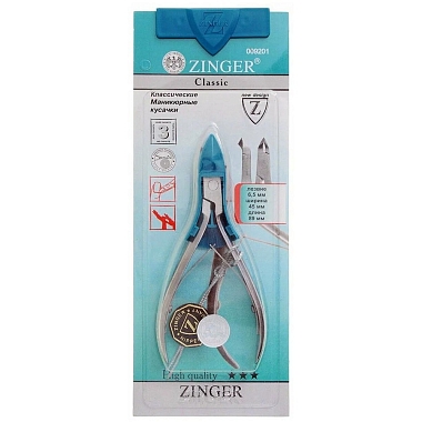Купить Zinger кусачки для кутикул широкие ручная заточка