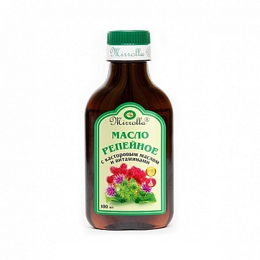 Купить Mirrolla Репейное масло с касторовым маслом и витаминами А и Е 100 мл