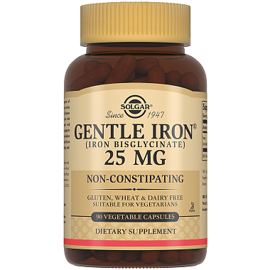 Купить Solgar Легкодоступное железо джентл айрон 25 мг 90 шт капсулы