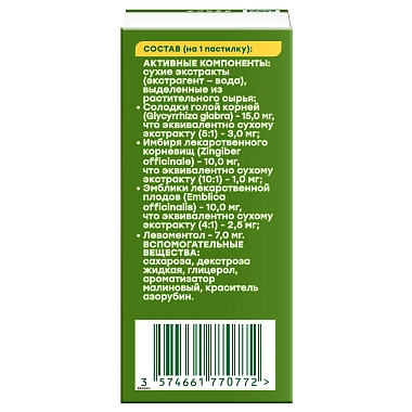 Купить Доктор Мом 20 шт пастилки малина