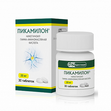 Купить Пикамилон 20 мг 30 шт таблетки