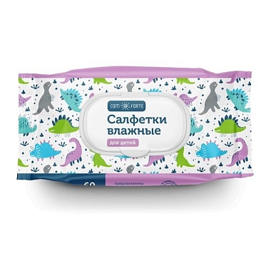 Купить ComForte 60 шт салфетки влажные для детей с рождения