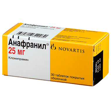 Купить Анафранил 25 мг 30 шт таблетки покрытые оболочкой