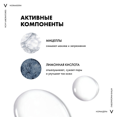 Купить Vichy Normaderm 200 мл лосьон мицеллярный для снятия макияжа 3 в 1