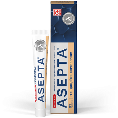 Купить Asepta 10 г гель для десен прополис
