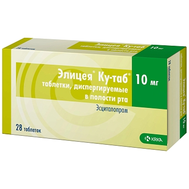 Купить Элицея Ку-таб 10 мг 28 шт таблетки диспергируемые в полости рта